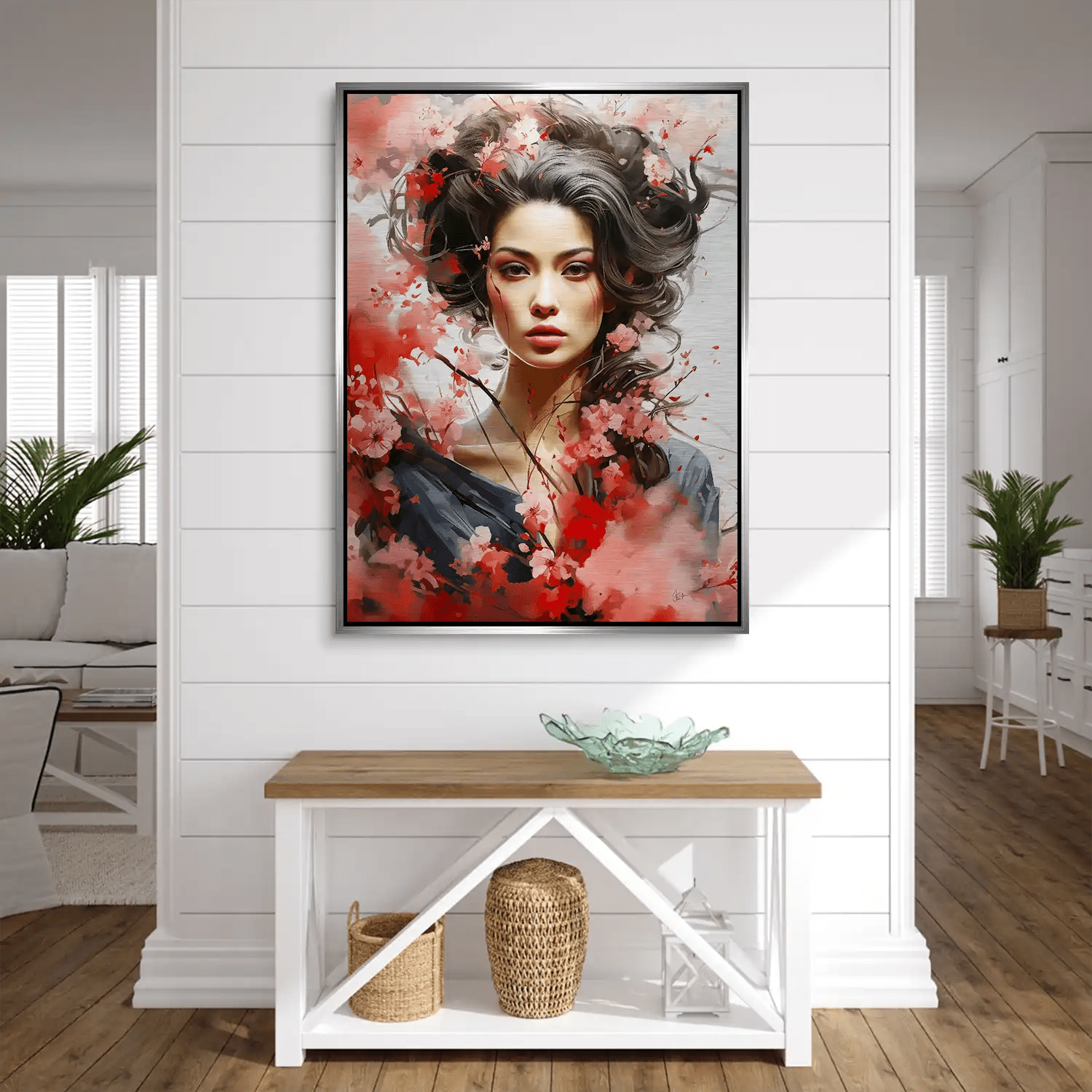 Asian Beauty Alu Gebürstet Bild INGALERIE