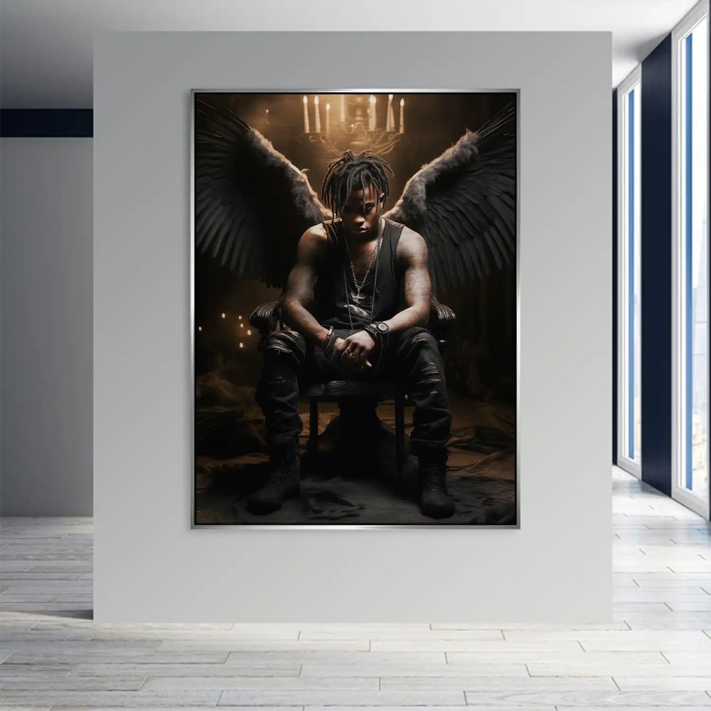 Angel-Man Aludibond gebürstet Bild INGALERIE
