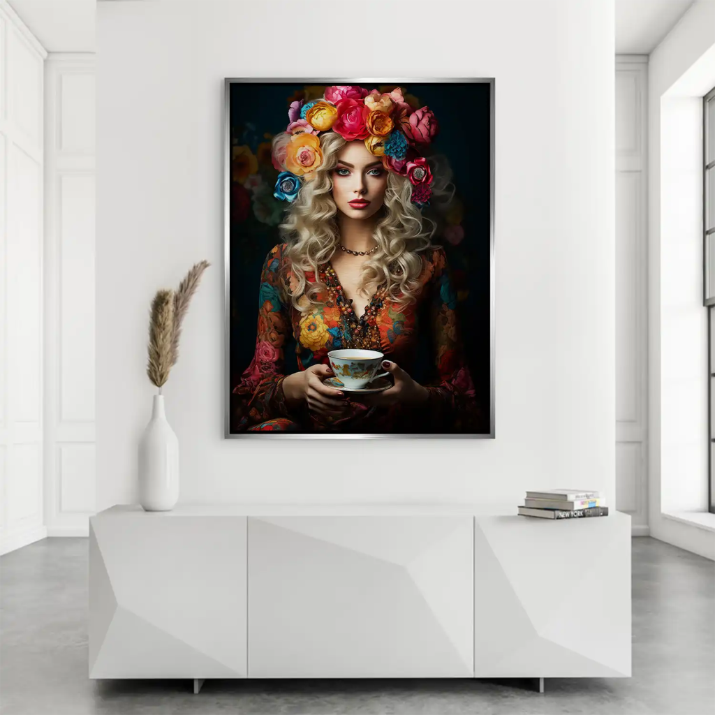 Beauty Bohemian Flower Alu Gebürstet Bild INGALERIE