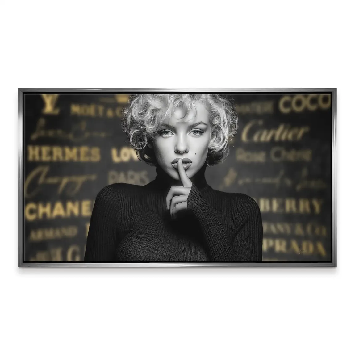 Marilyn Monroe Secret Glamour Leinwand Bild