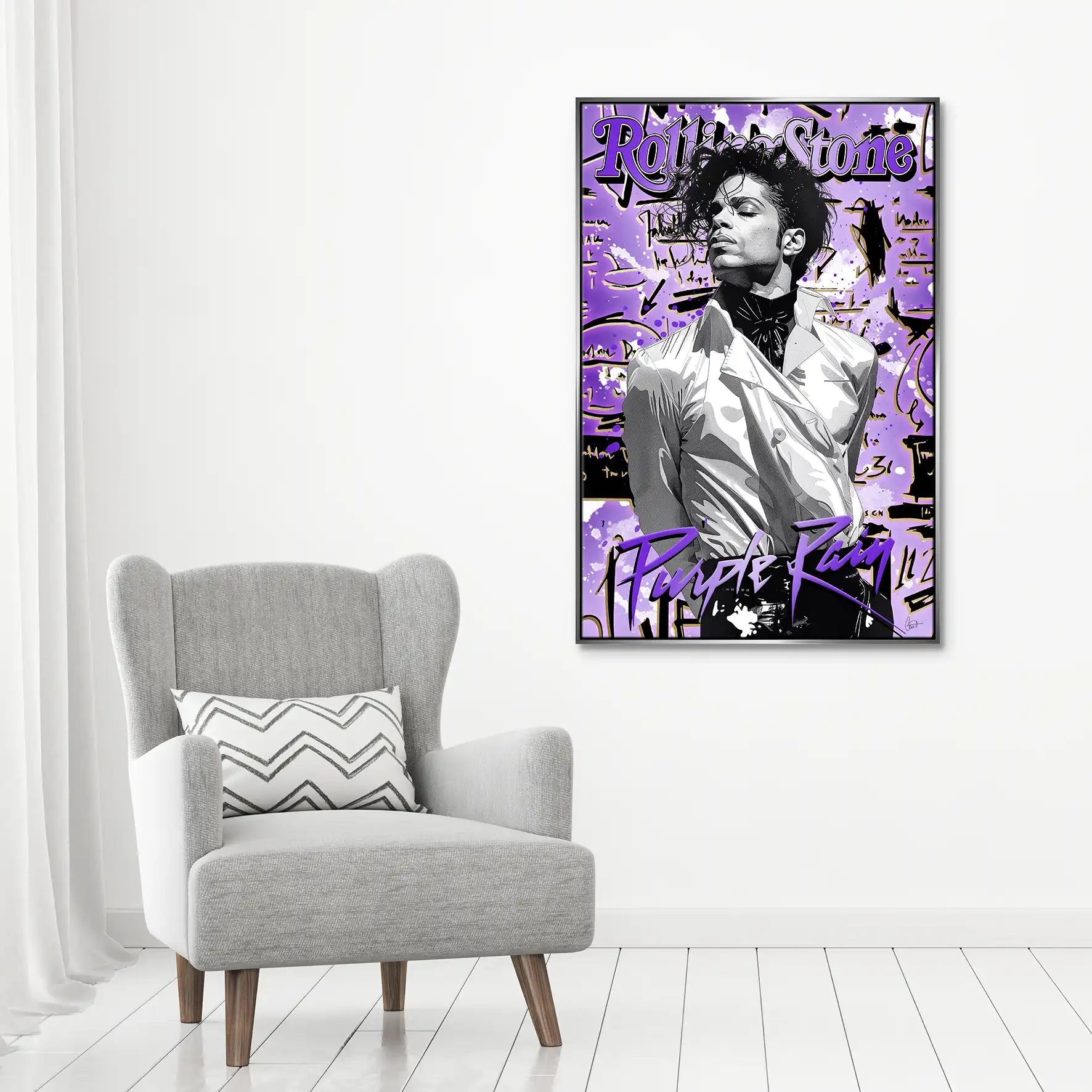Purple Rain Leinwand Bild INGALERIE