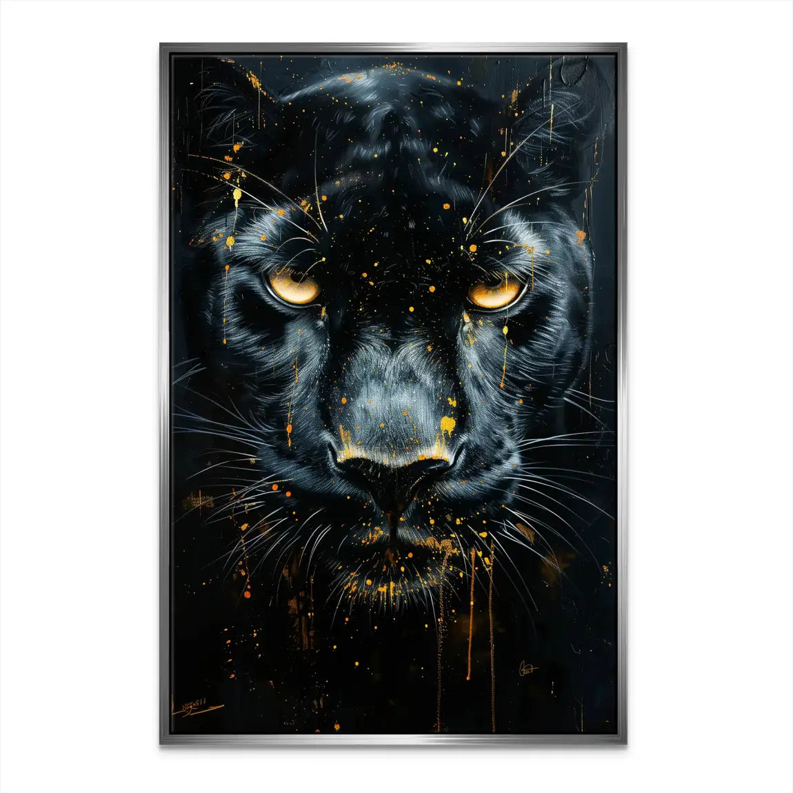 Black Panther Nr.2 Leinwand Bild INGALERIE