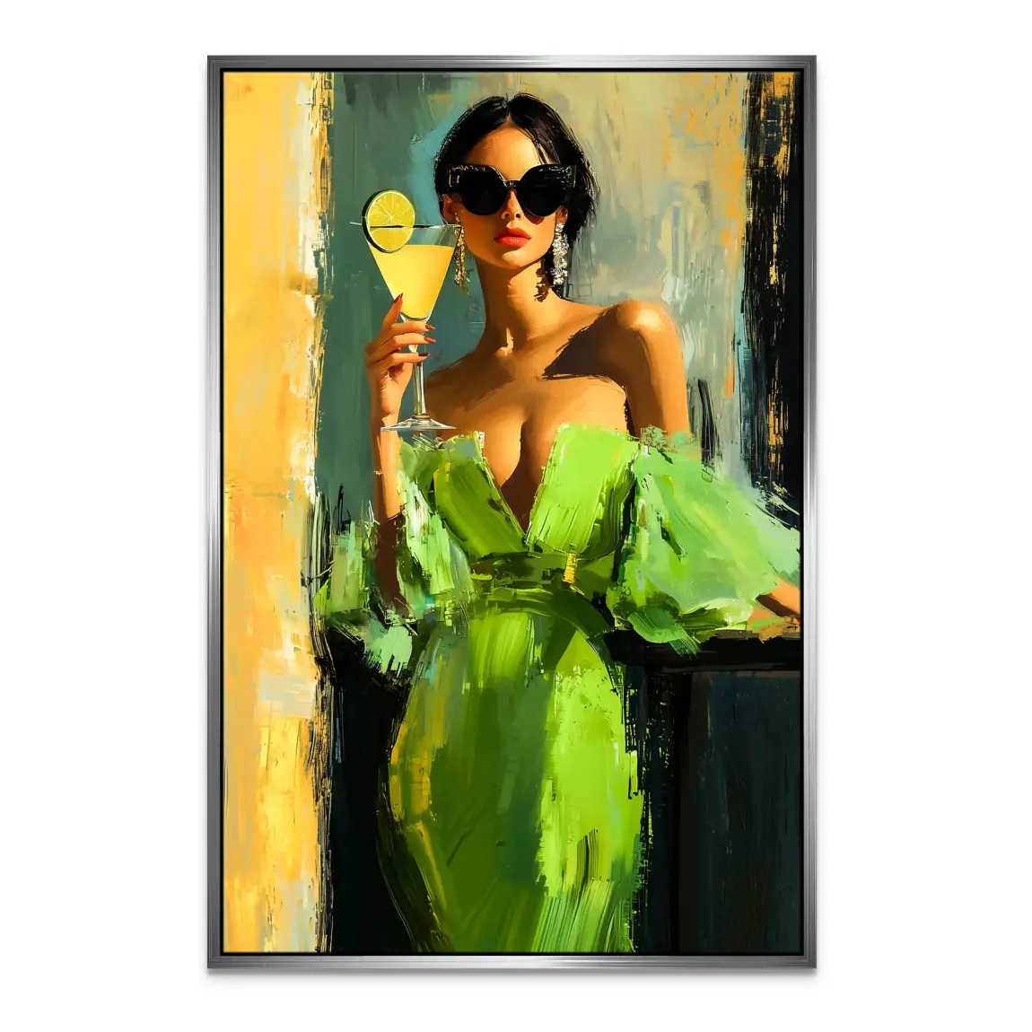 Sonnenkuss und Zitrone Leinwand Bild INGALERIE
