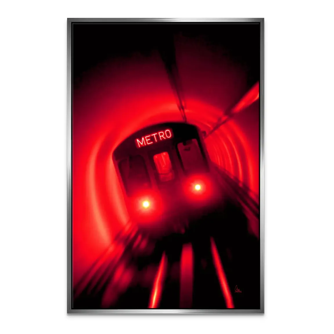 Metro Art Leinwand Bild