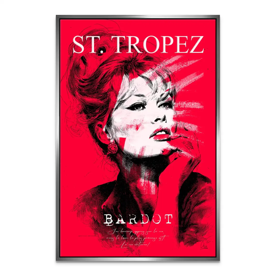 Bardot St Tropez Leinwand Bild