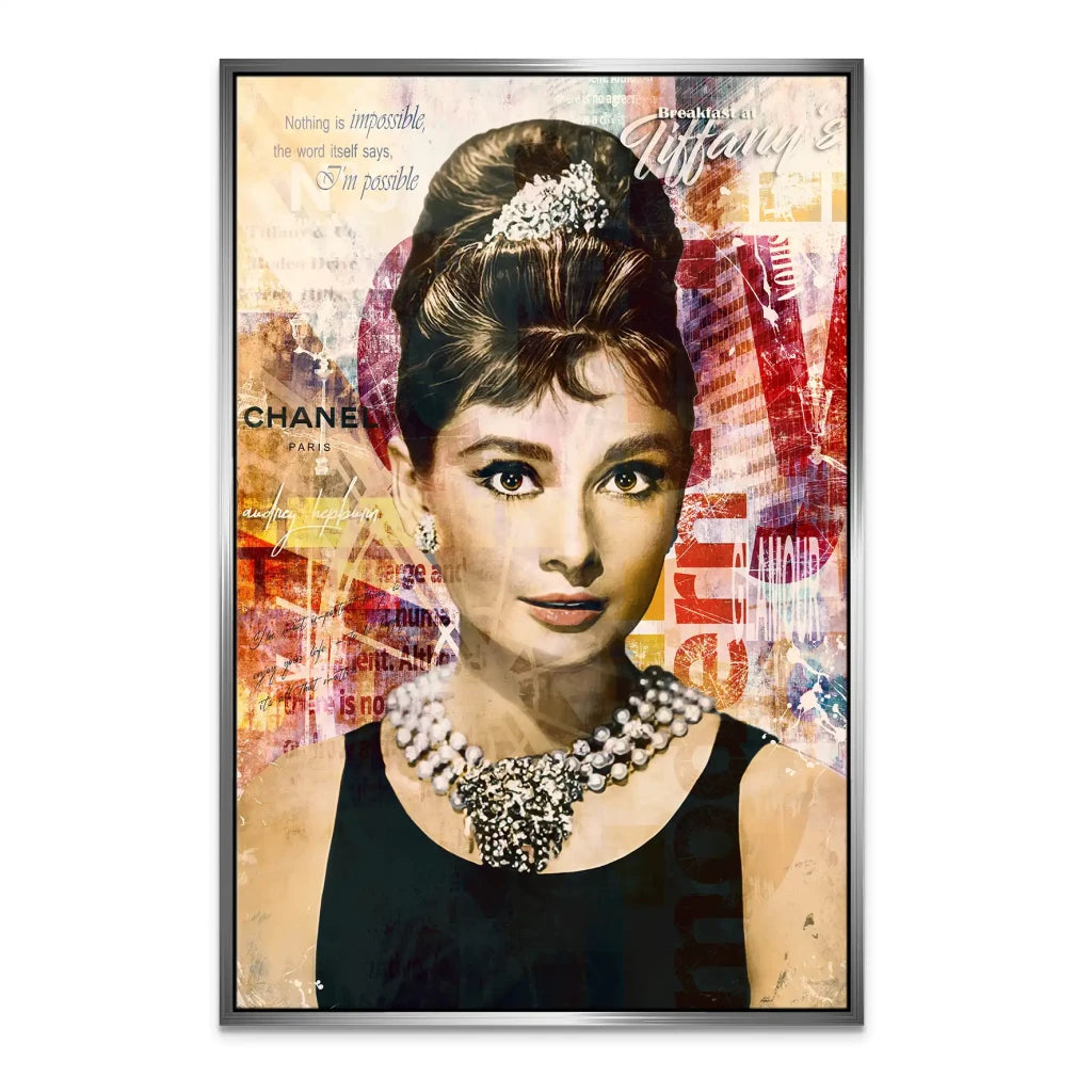 Audrey Glamour Art Leinwand Bild INGALERIE