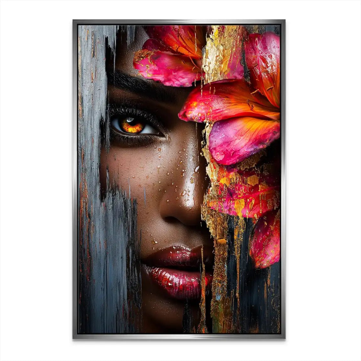 Abstrakt Flower Face Nr.2 Leinwand Bild INGALERIE