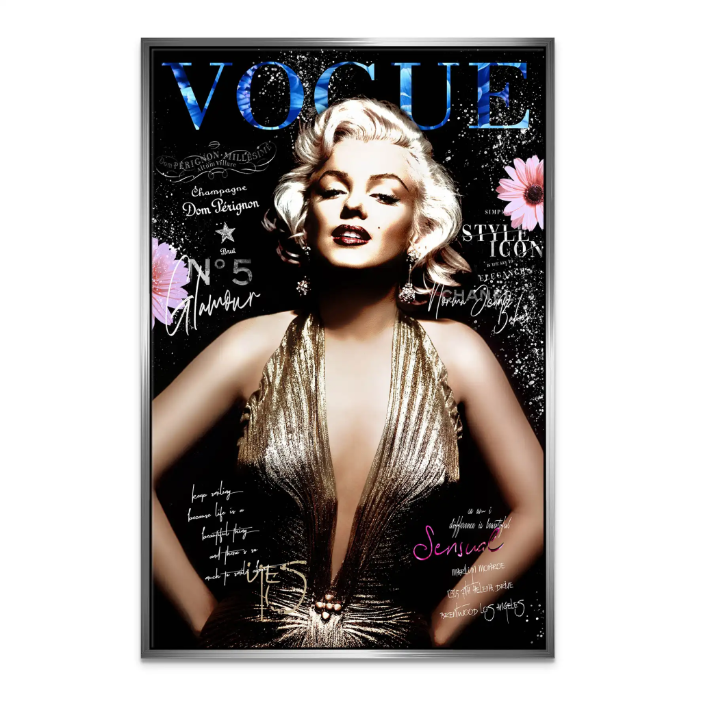 Marilyn Glamour Leinwand Bild INGALERIE