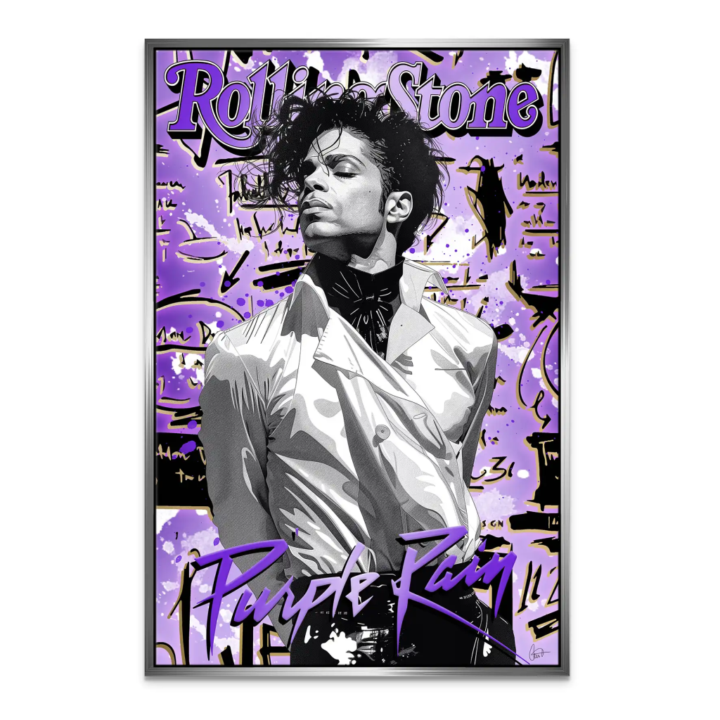 Purple Rain Leinwand Bild INGALERIE