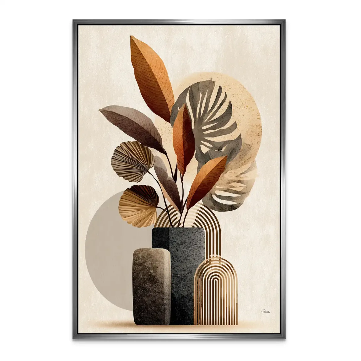 Amber Leaf Symphony Leinwand Bild INGALERIE