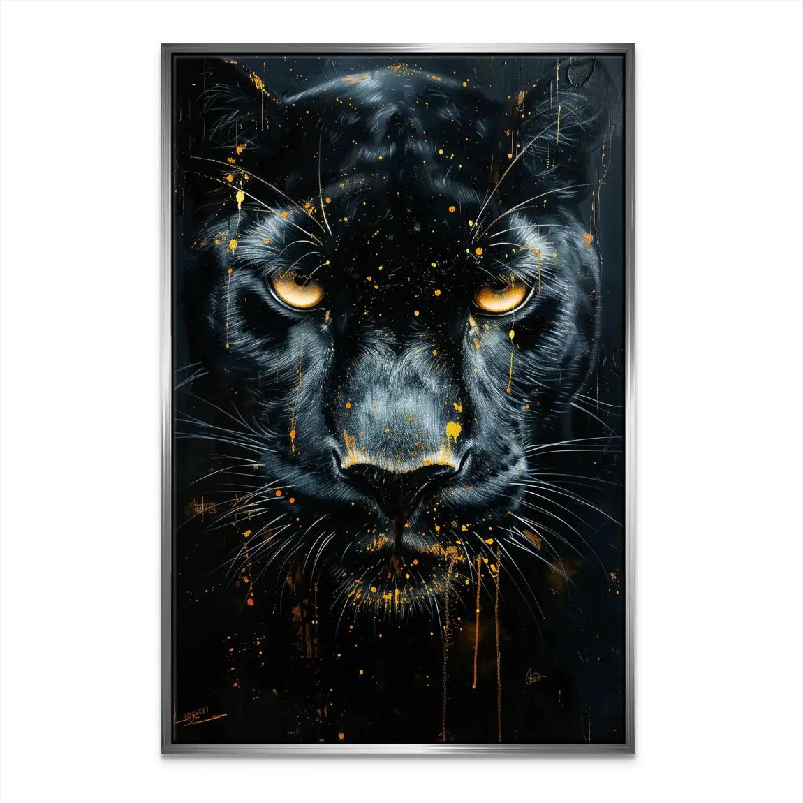 Black Panther Nr.2 Leinwand Bild INGALERIE
