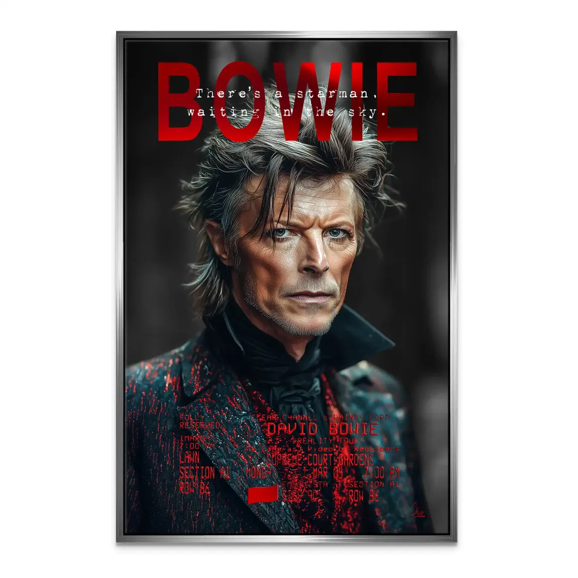 Bowie Starman Leinwand Bild