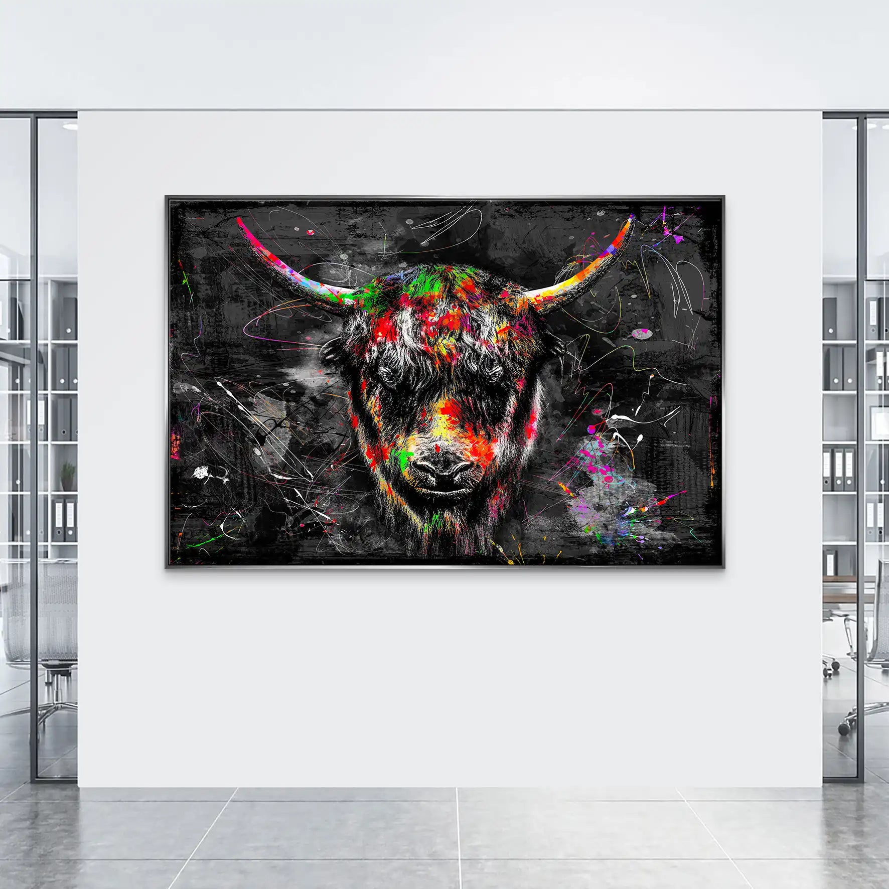 Yak Highland Abstrakt Leinwand Bild INGALERIE