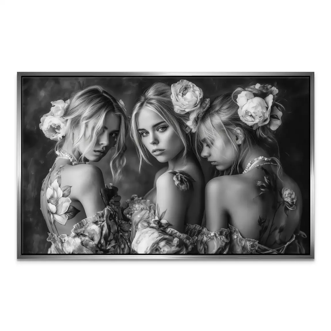 Ivory Garden Leinwand Bild