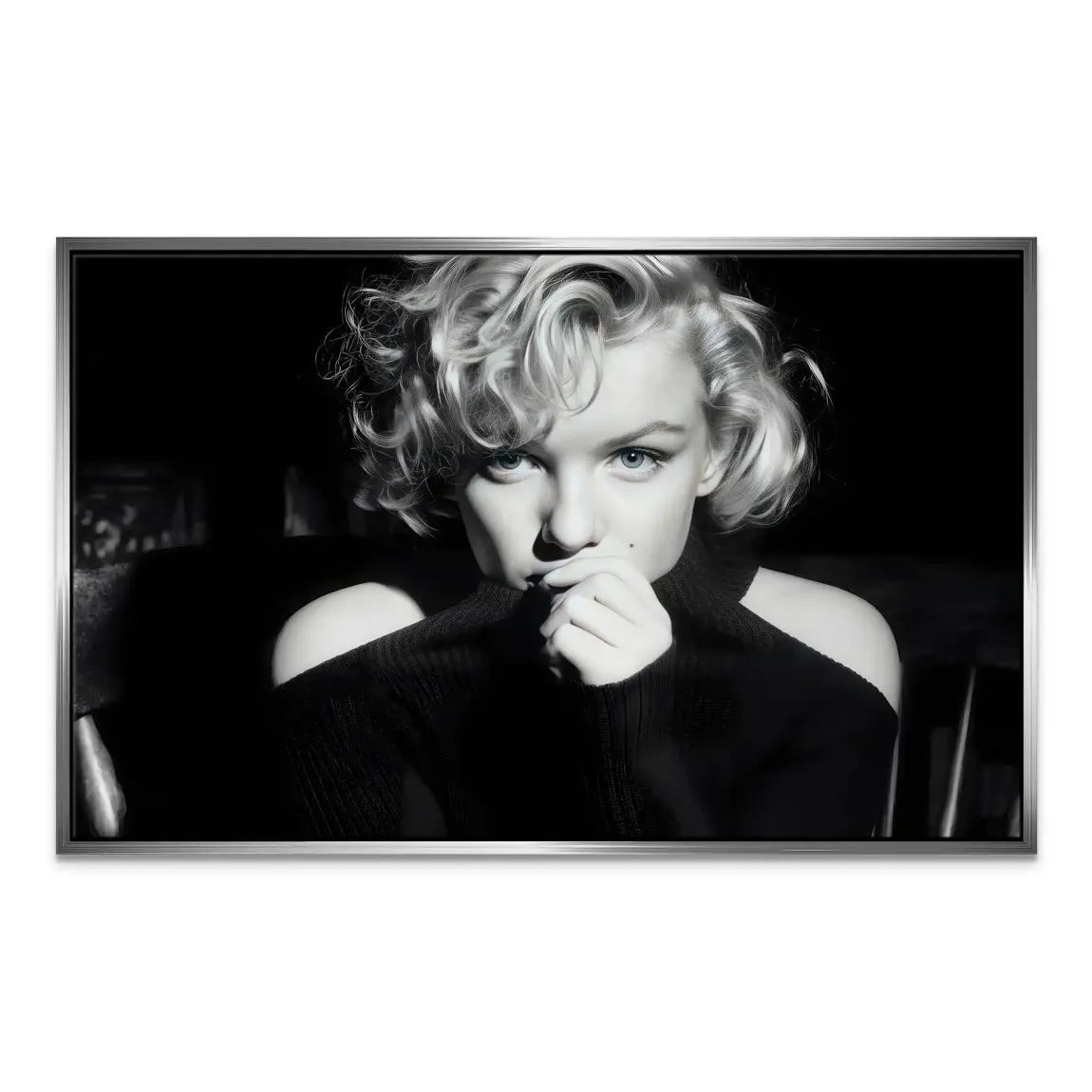 Marilyn Monroe Silent Glamour Leinwand Bild INGALERIE