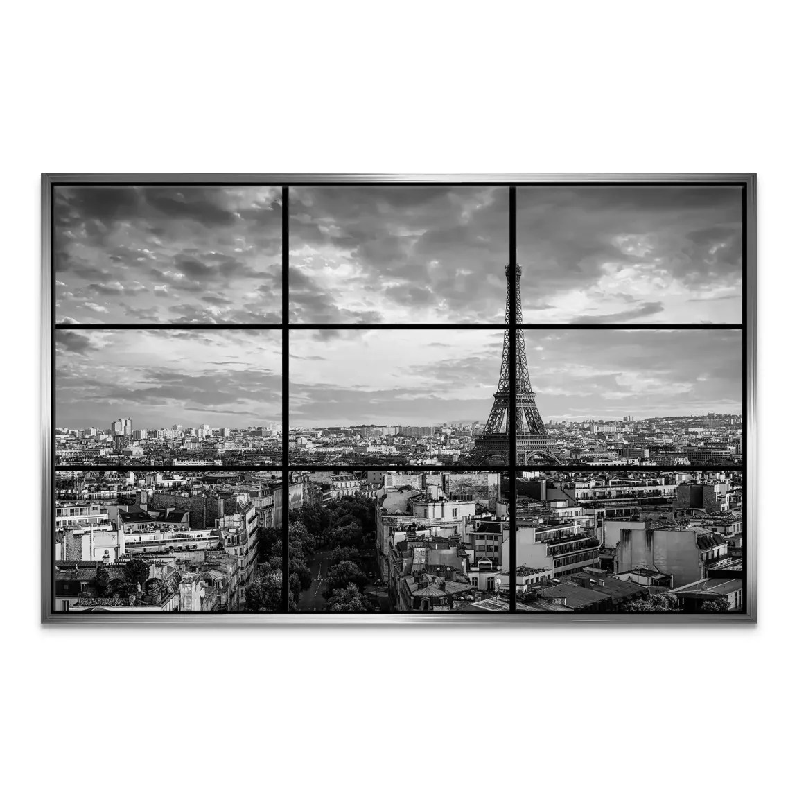 City View Paris Leinwand Bild