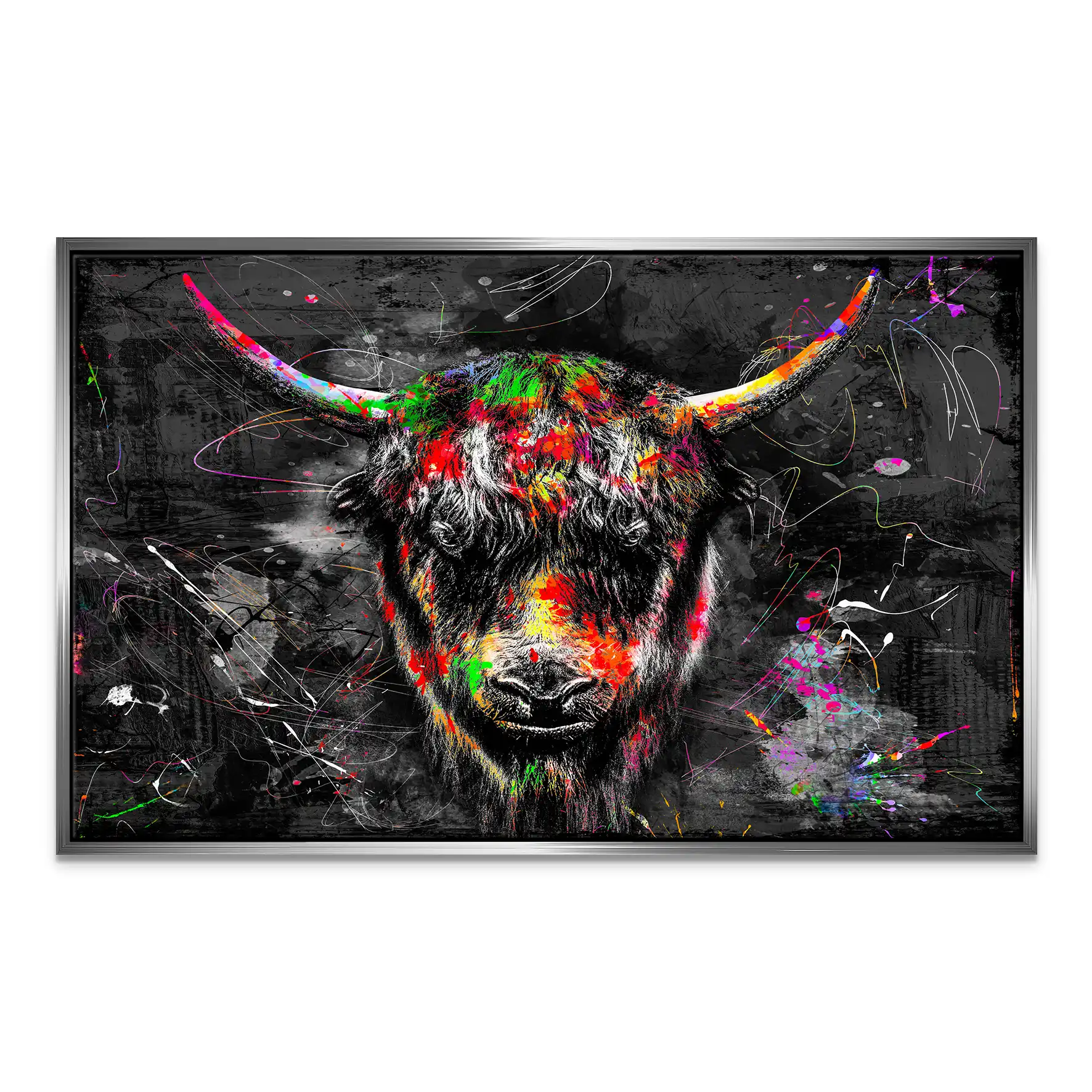 Yak Highland Abstrakt Leinwand Bild INGALERIE