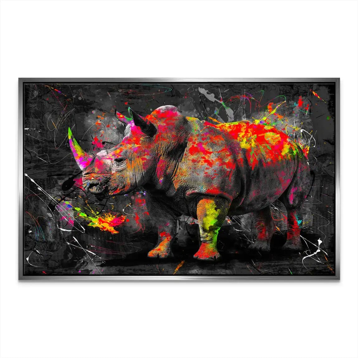 Nashorn Abstrakt Nr.3 Leinwand Bild INGALERIE