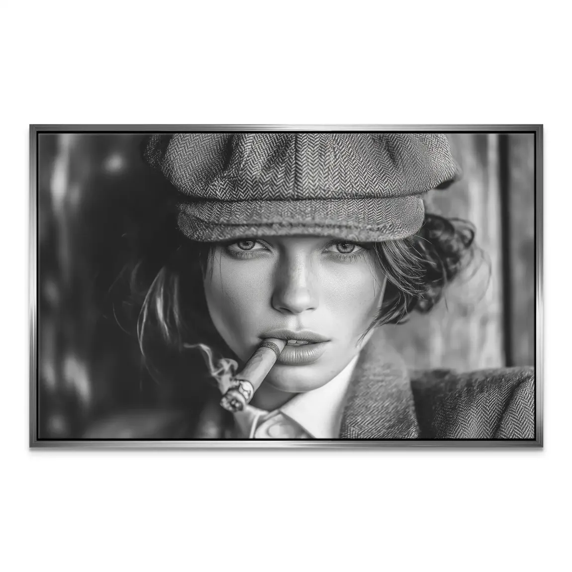 Rauchige Eleganz Leinwand Bild