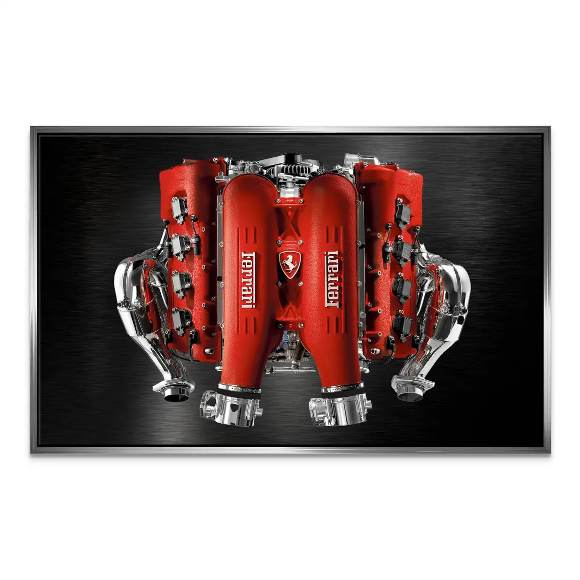 Ferrari V8 Motor Leinwand Bild