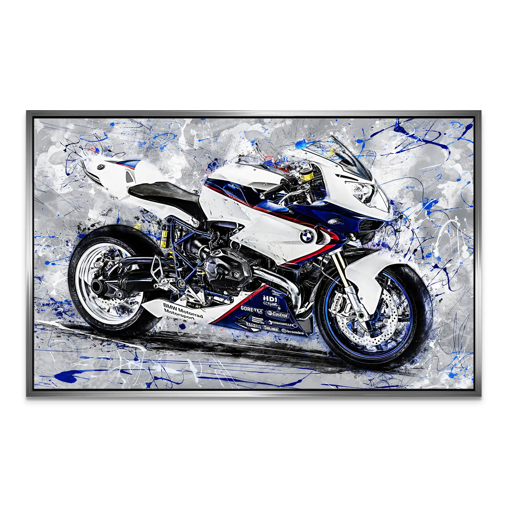 BMW HP2 Sport Abstrakt Leinwand Bild INGALERIE