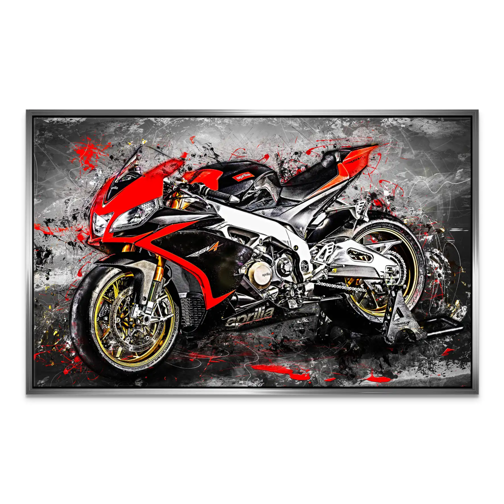 Aprilia RSV4 Abstrakt Leinwand Bild INGALERIE