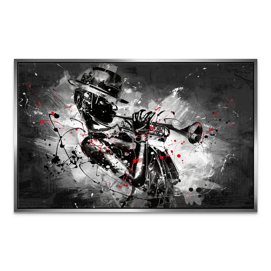 Jazzman Noir Symphony Leinwand Bild