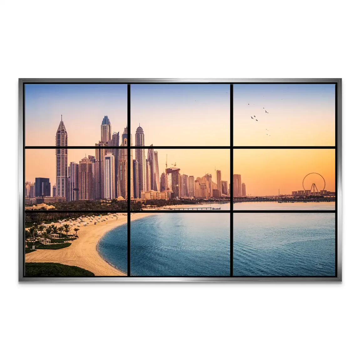 Golden Dunes Dubai Leinwand Bild