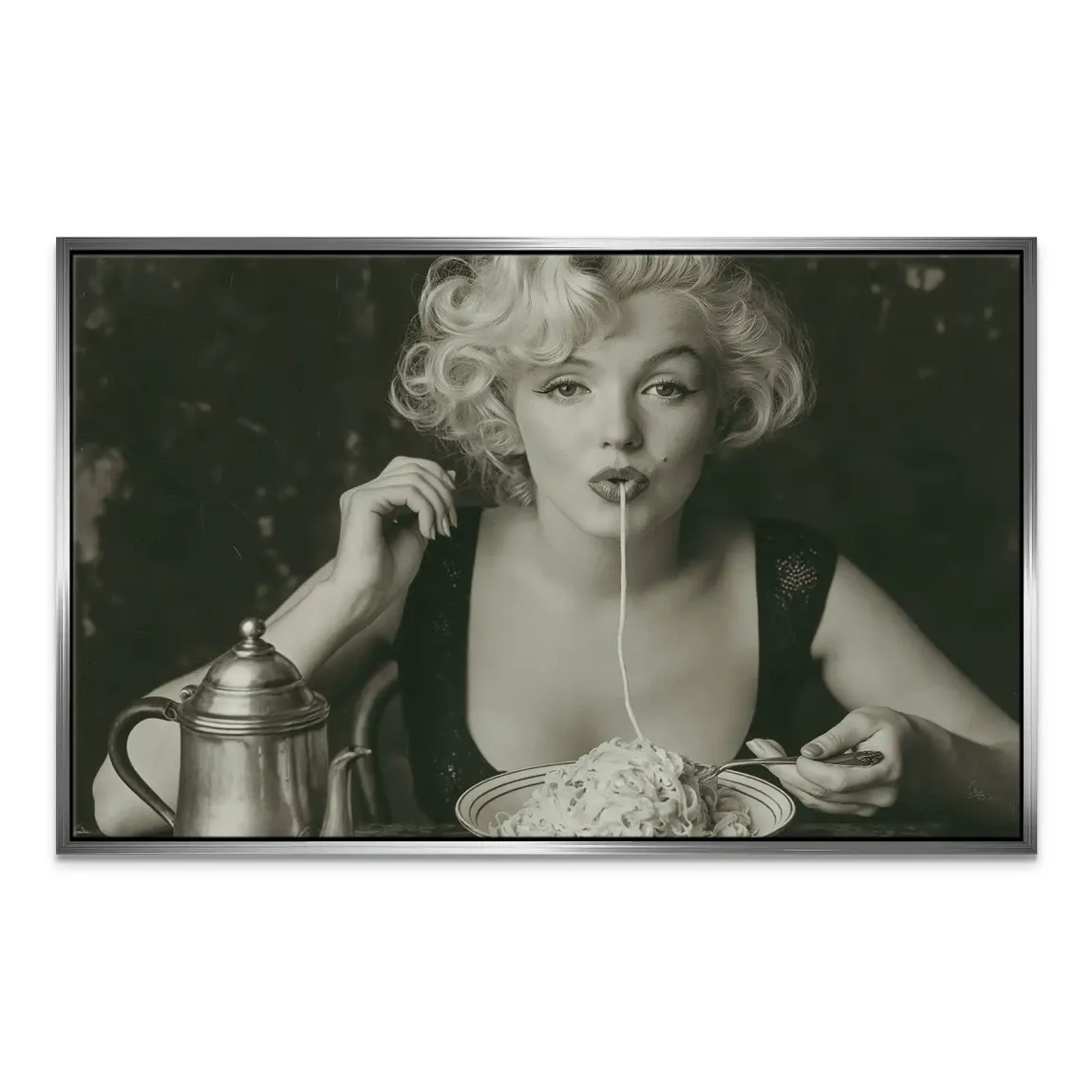Marilyn Pasta Leinwand Bild
