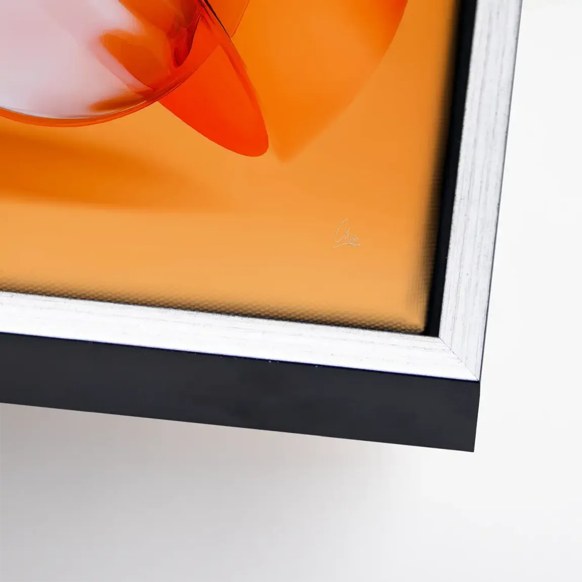 Orange Amber Abstrakt Leinwand Bild