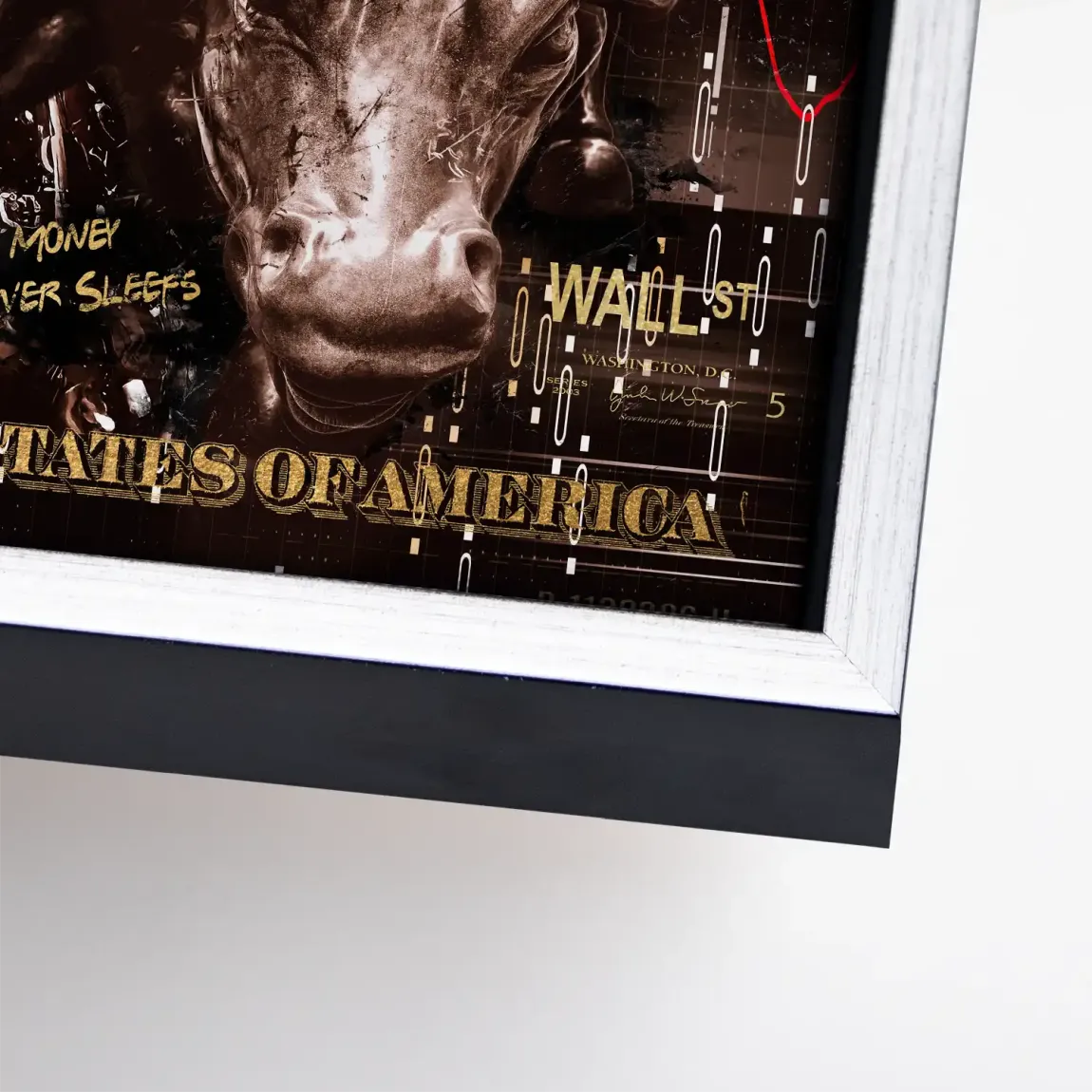 Wall Street Duck Leinwand Bild