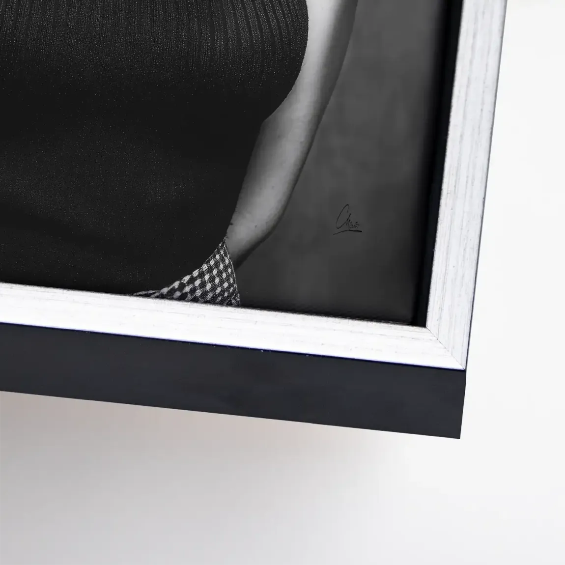 Marilyn Black and White Style Leinwand Bild