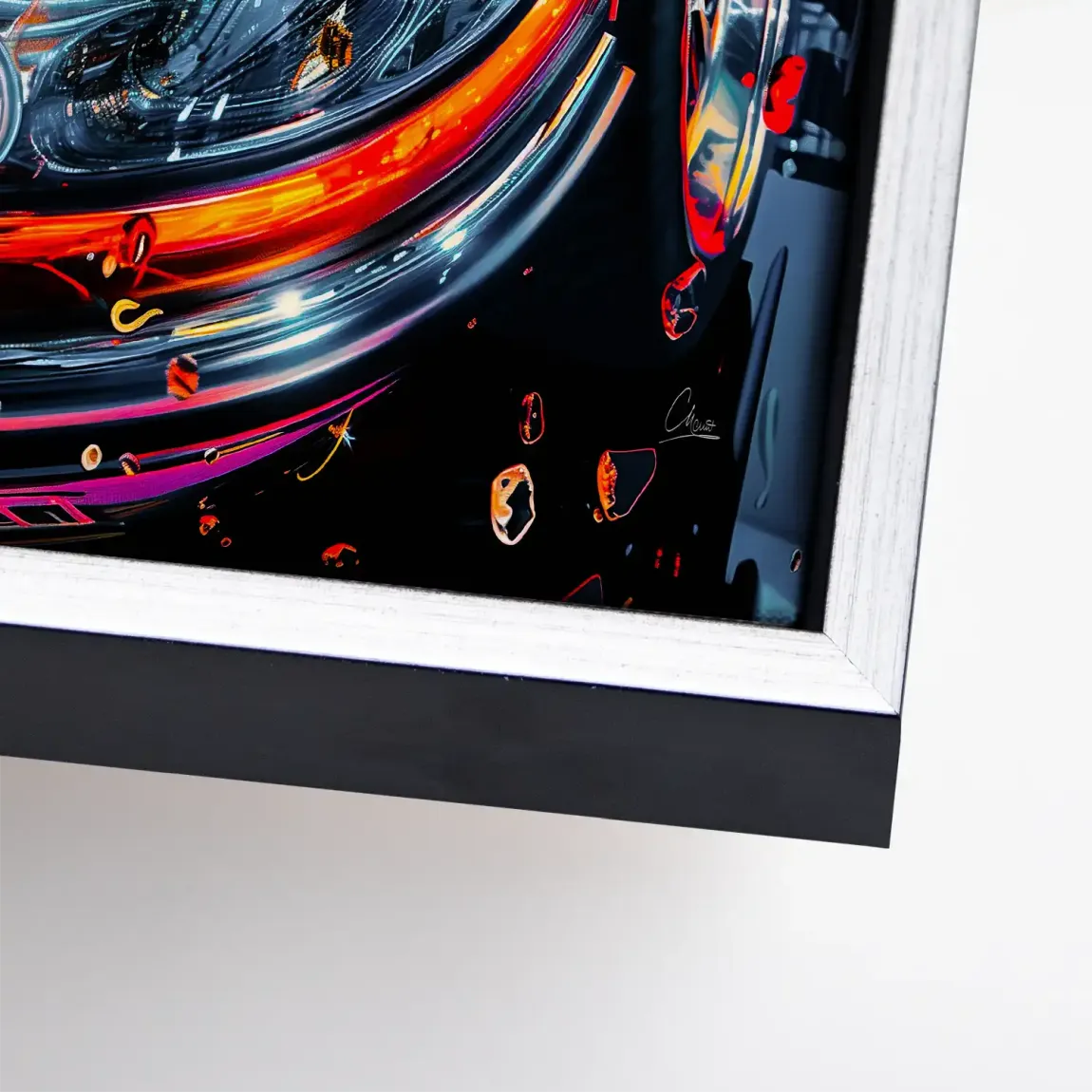 Vivid Motion 911 Porsche Leinwand Bild