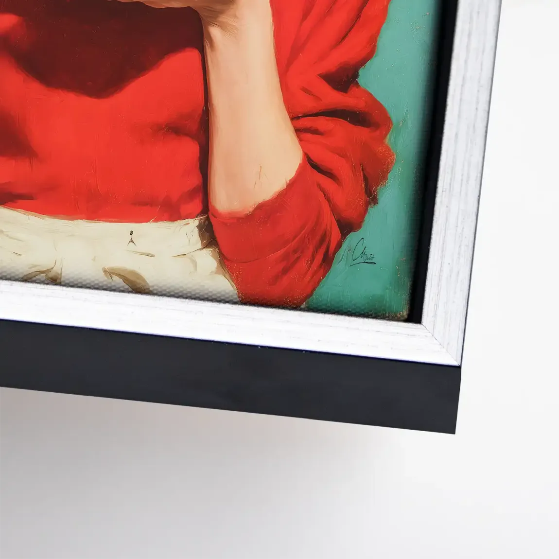 Audrey Hepburn Pasta Moments Leinwand Bild
