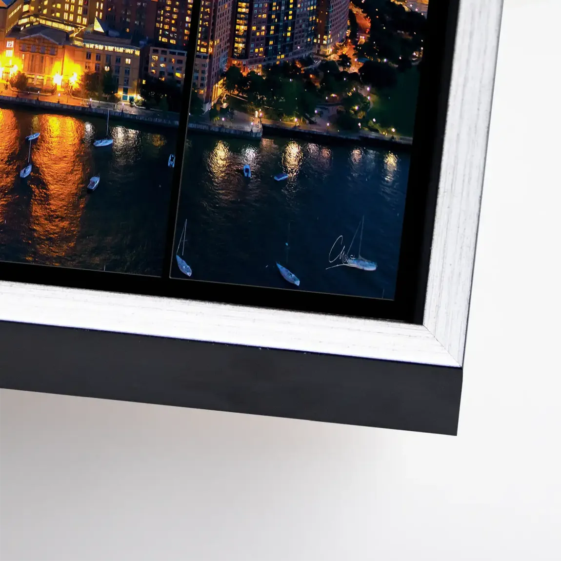 Skyline Lights New York Leinwand Bild