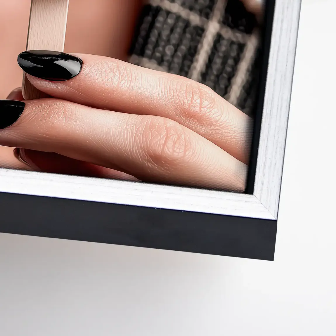 Black Pearl Ice Couture Leinwand Bild