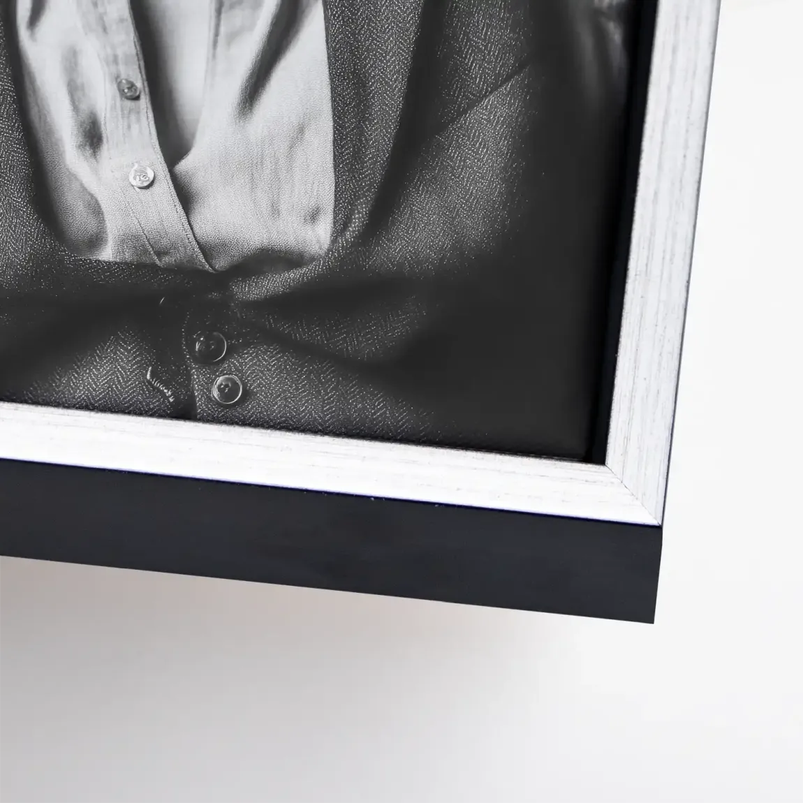 Smoke & Secrets Beauty in schwarz weiss Leinwand Bild INGALERIE