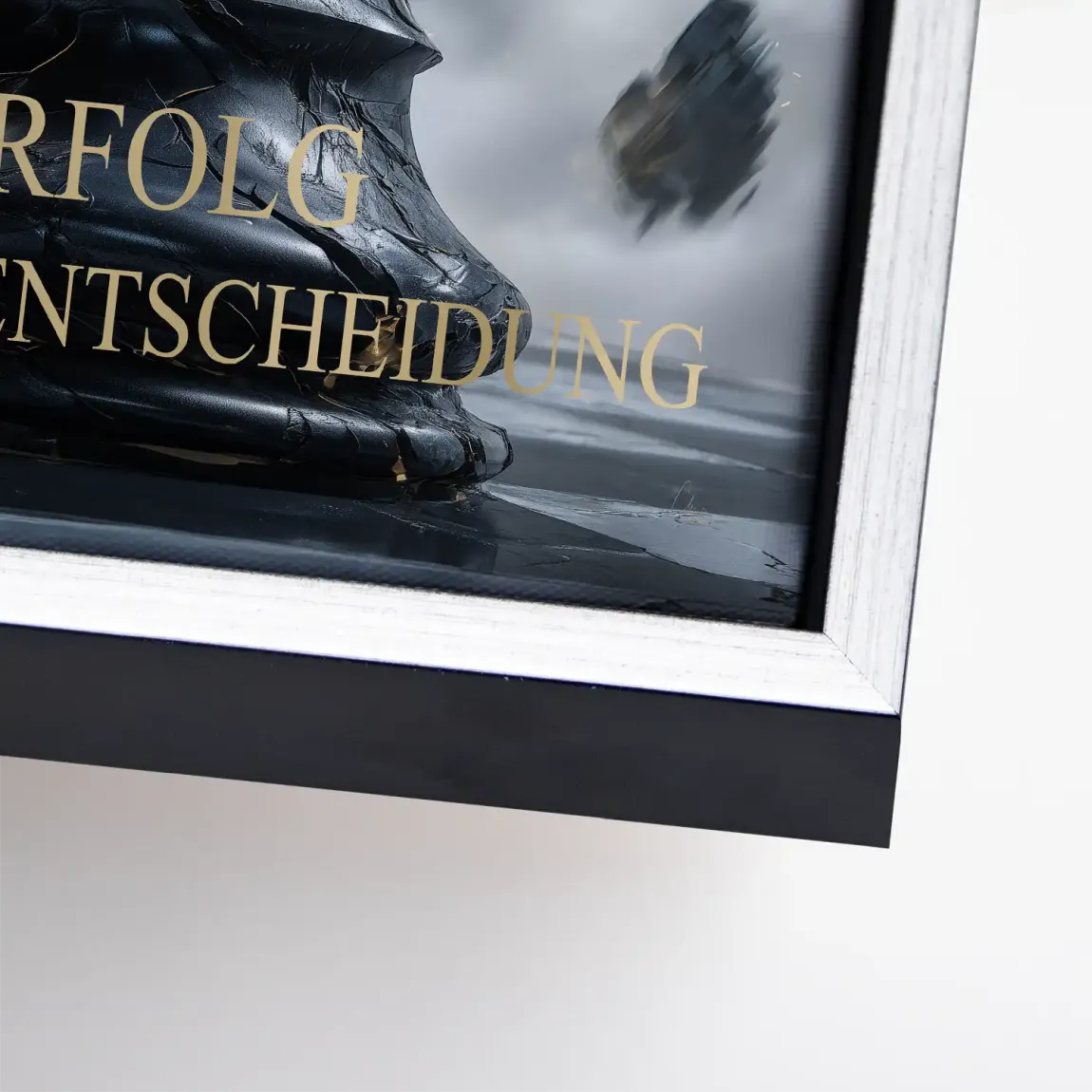 Schwarze Entscheidung Leinwand Bild