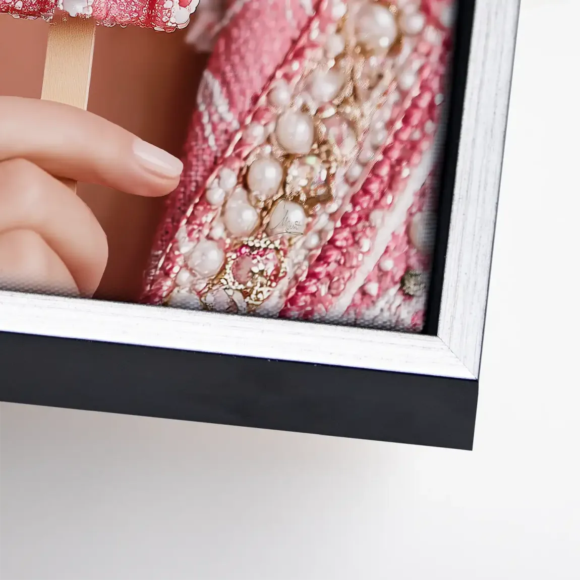 Pink Pearl Ice Couture Chanel Leinwand Bild