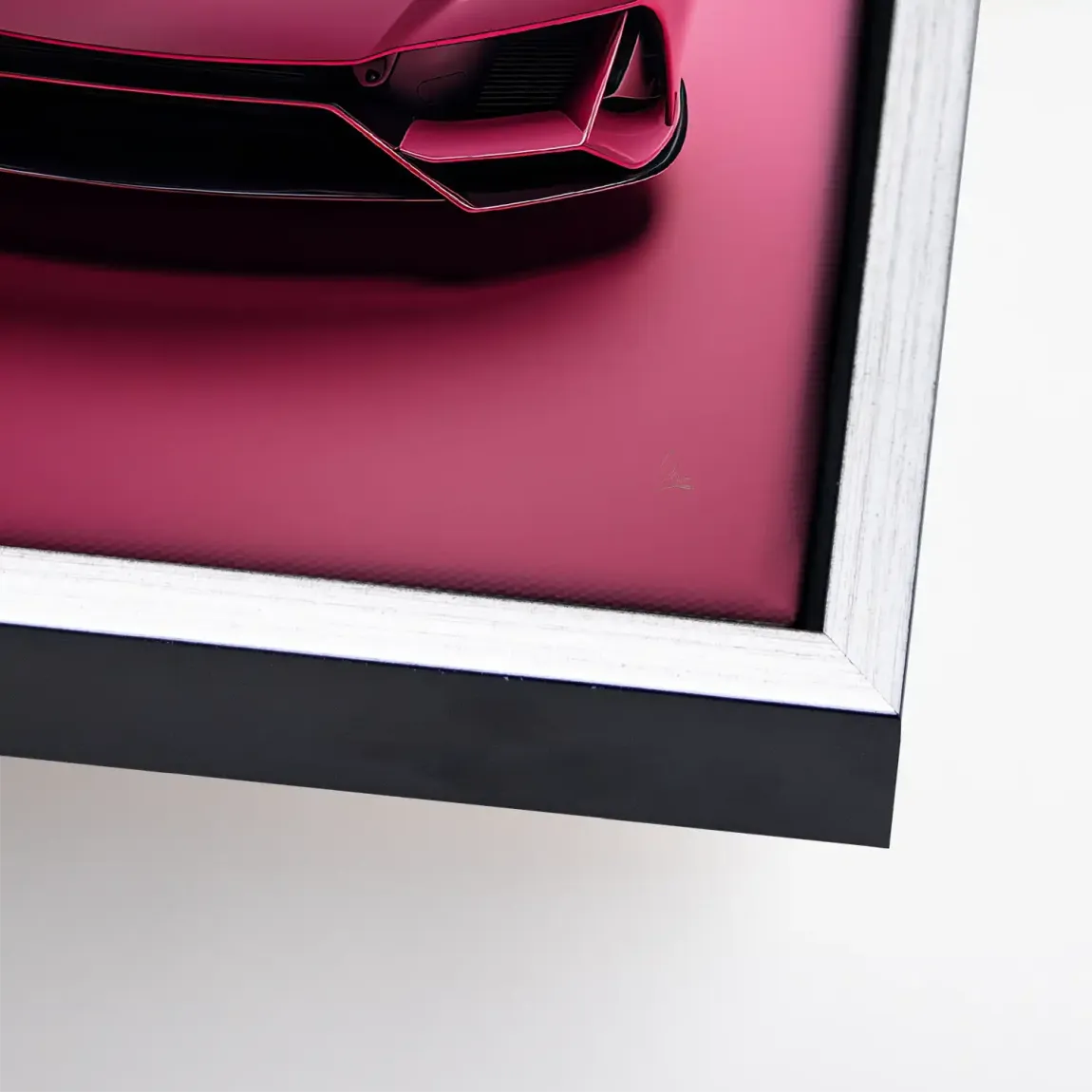 Pink Speed Lambo Leinwand Bild
