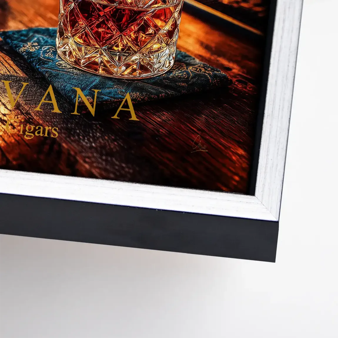 Havana Nights Whisky Leinwand Bild