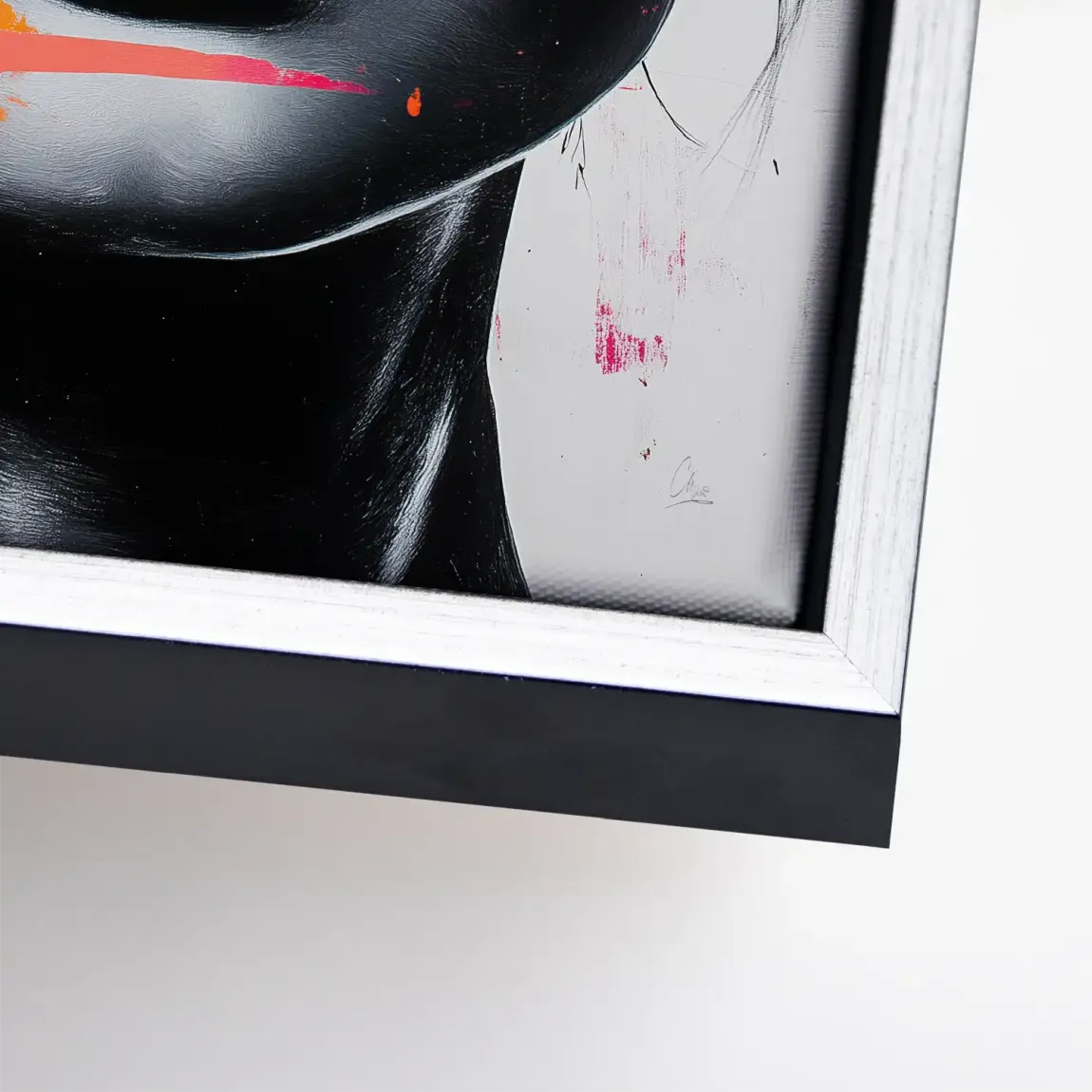 Abstrakt Pink Allure Leinwand Bild