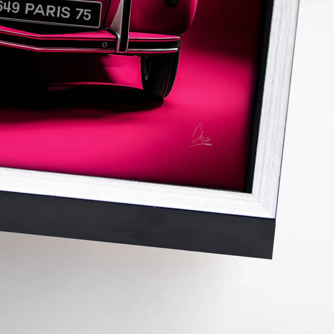 Pink Magic 2CV Leinwand Bild