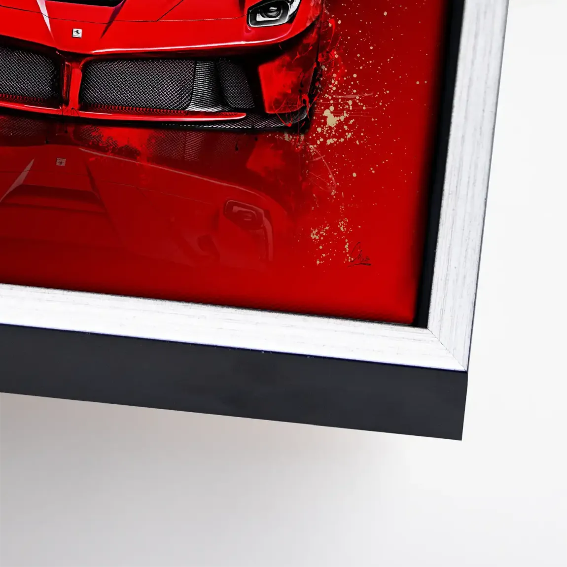 Red Prestige Ferrari Leinwand Bild