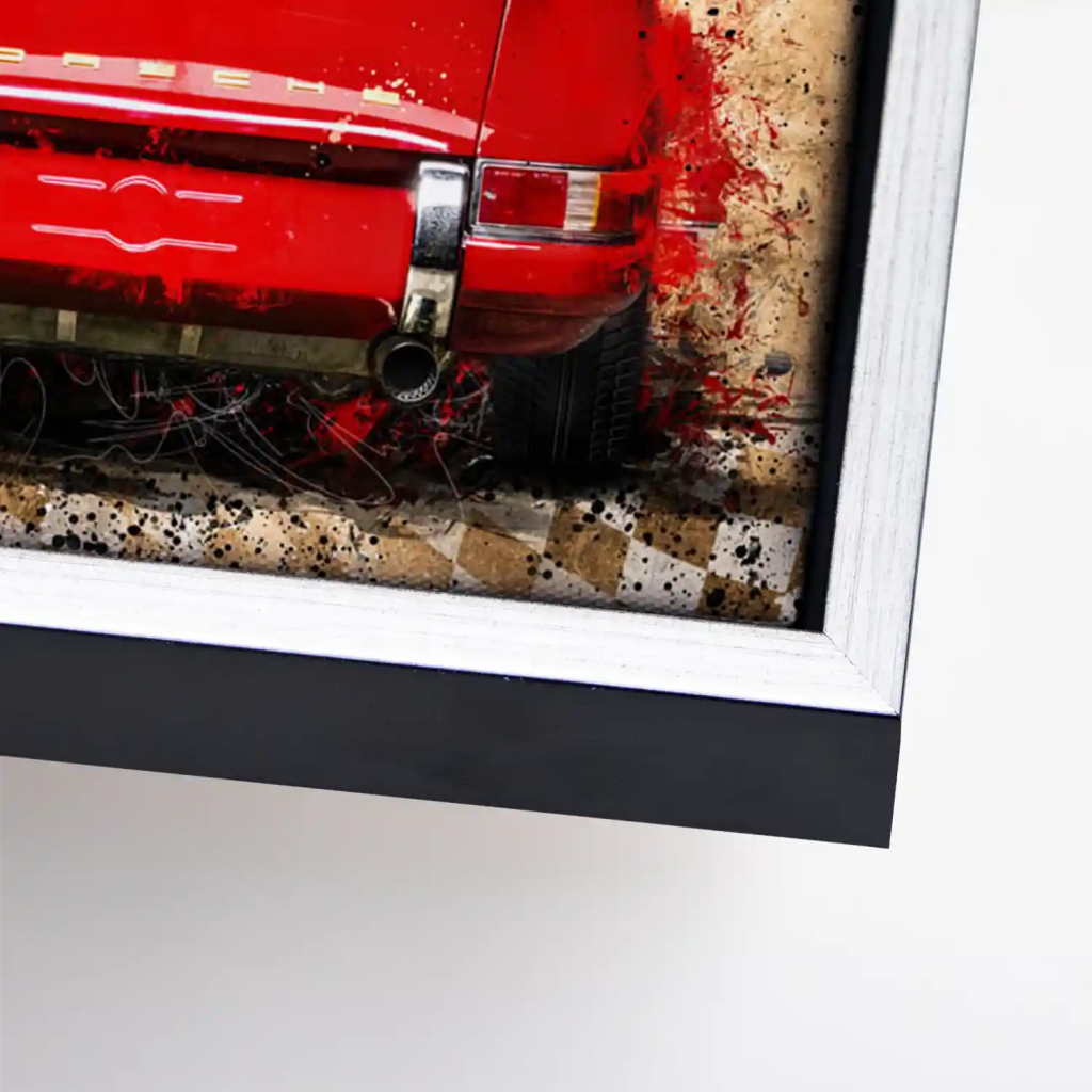 Porsche 911 Vintage Style Leinwandbild INGALERIE