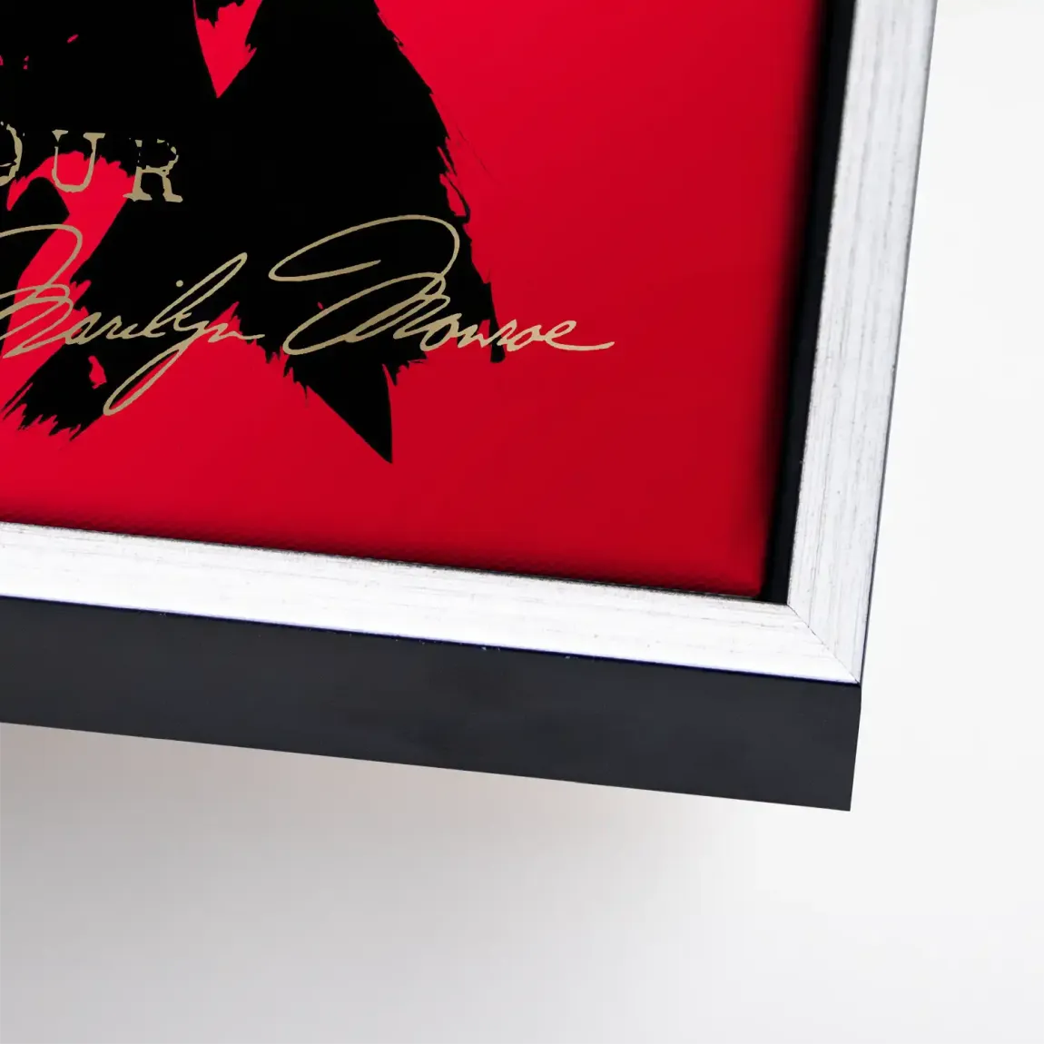 Marilyn Red Glamour Leinwand Bild