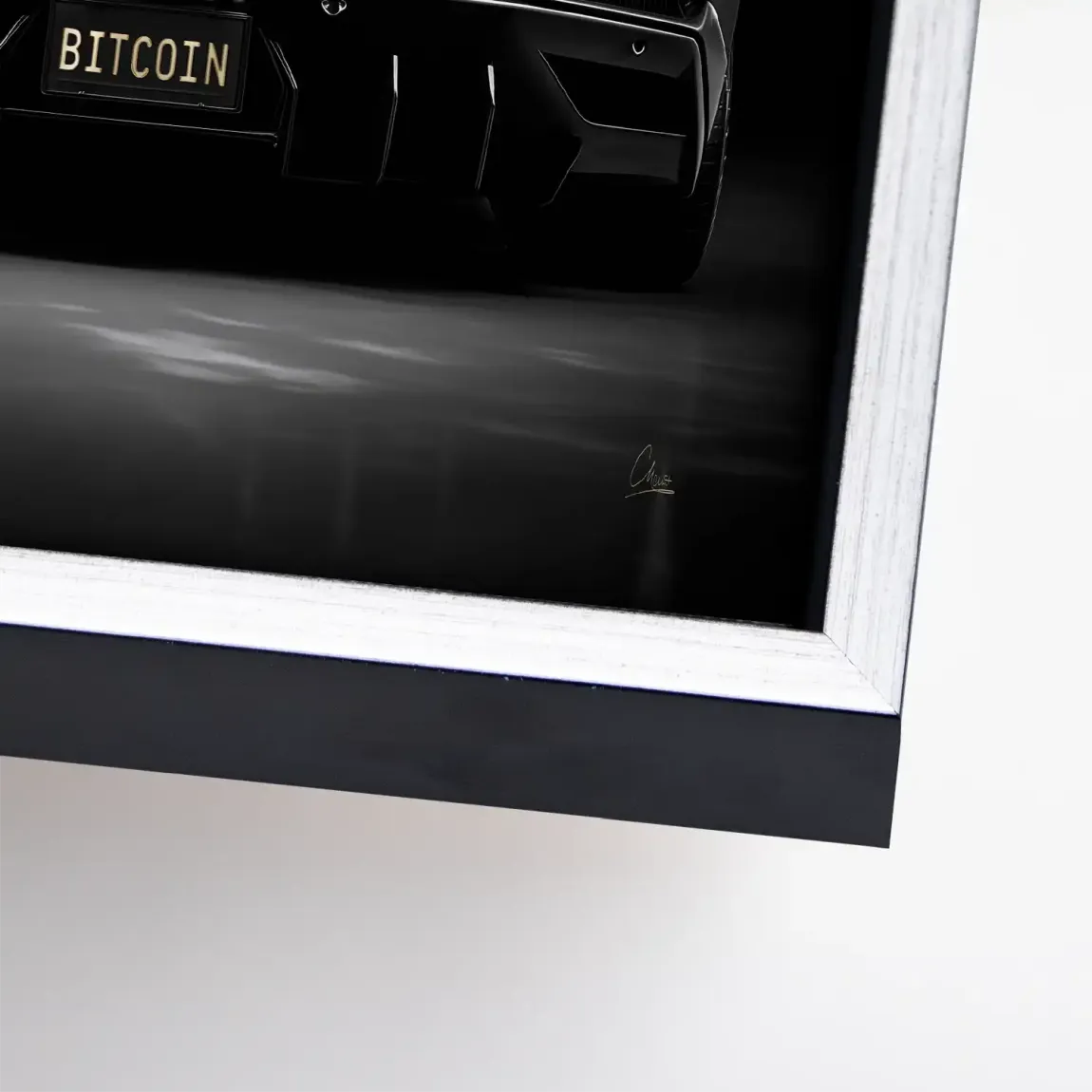 Lambo Bitcoin Leinwand Bild