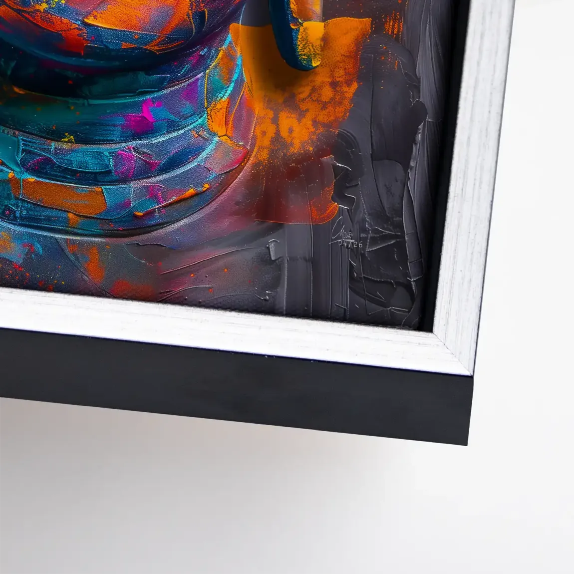 Buddha Farbpoesie Leinwand Bild