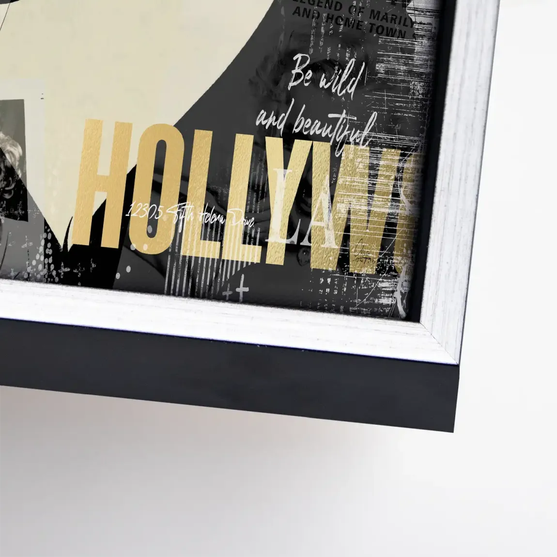Marilyn Monroe Glamour News Leinwand Bild