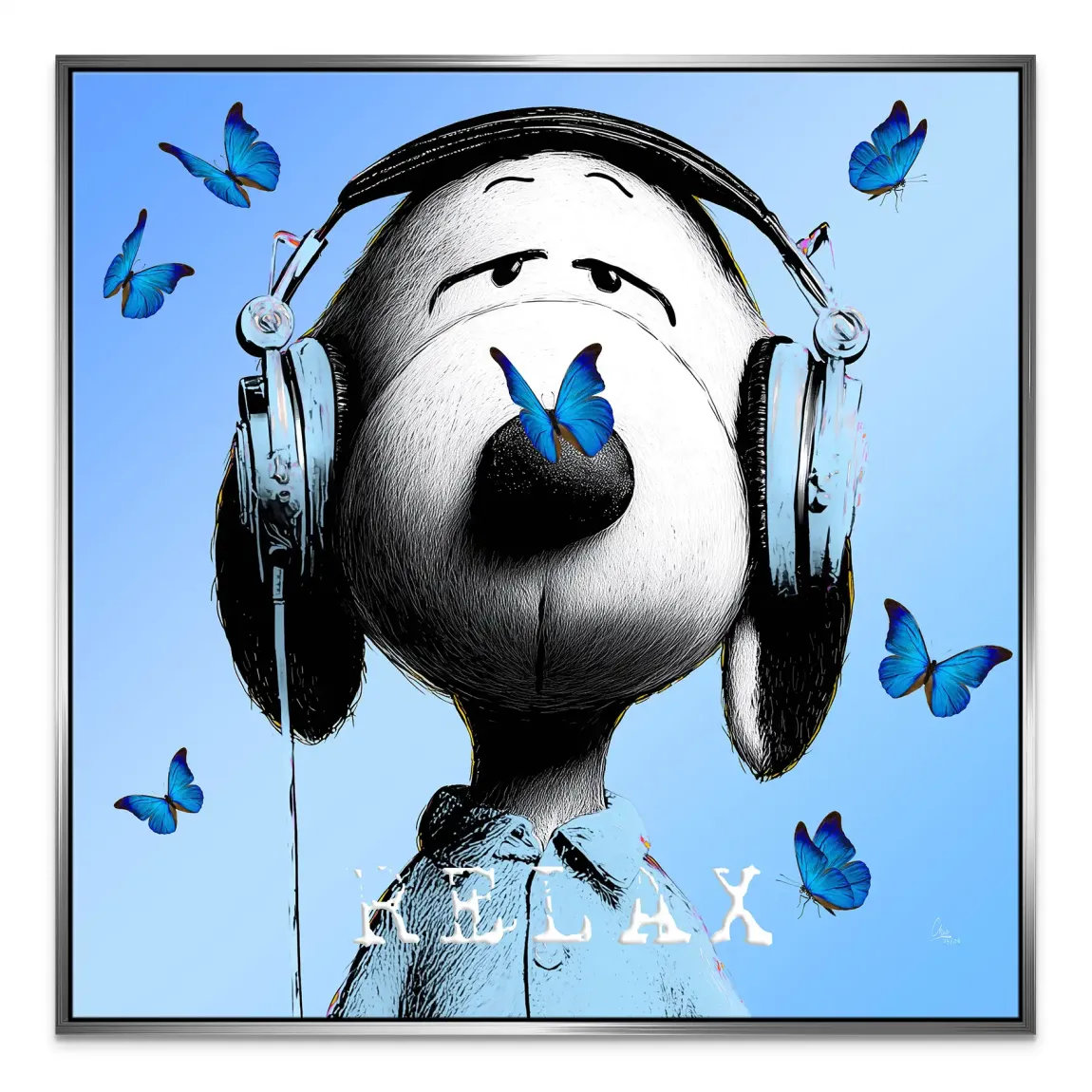 Snoopy Relax Leinwand Bild